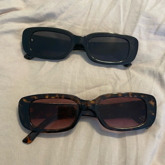 Sunglasses Set of 2 (Black and Tortoise Shell) - Picture 1 of 2